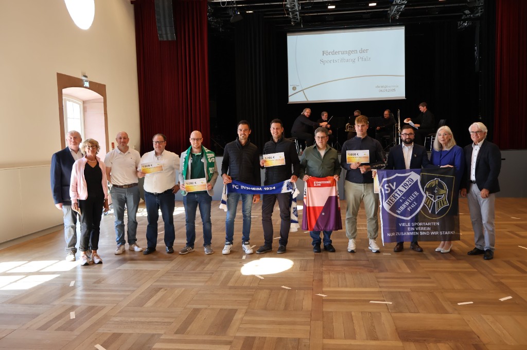 Förderung der Sportstiftung Pfalz für den SV Lemberg