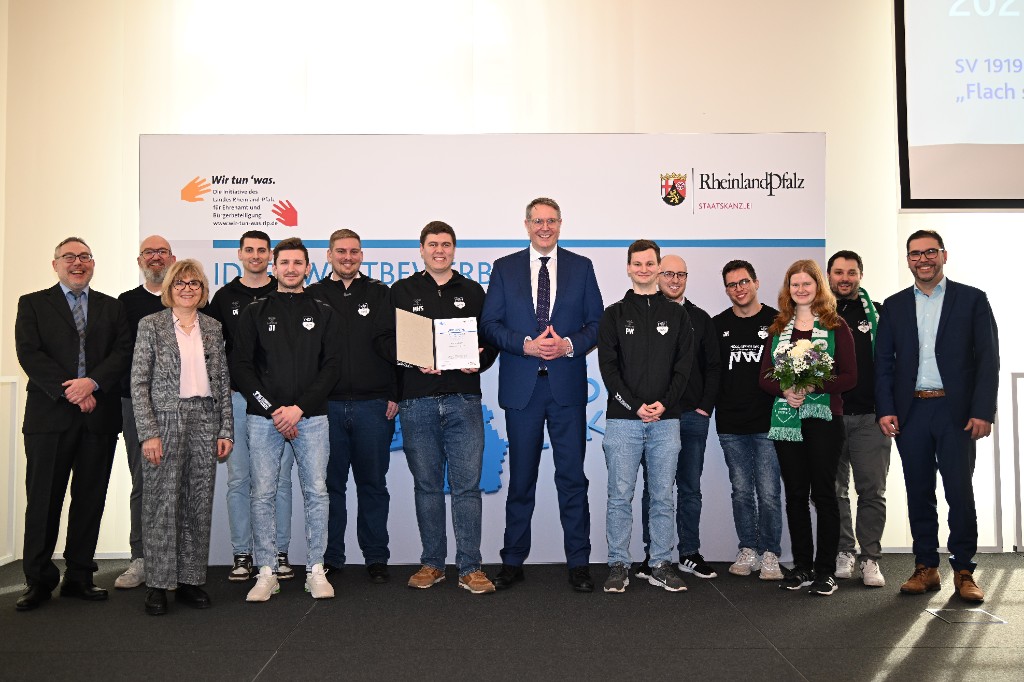 Ideenwettbewerb 4.0 – Auszeichnung der Staatskanzlei Rheinland-Pfalz für den SV Lemberg