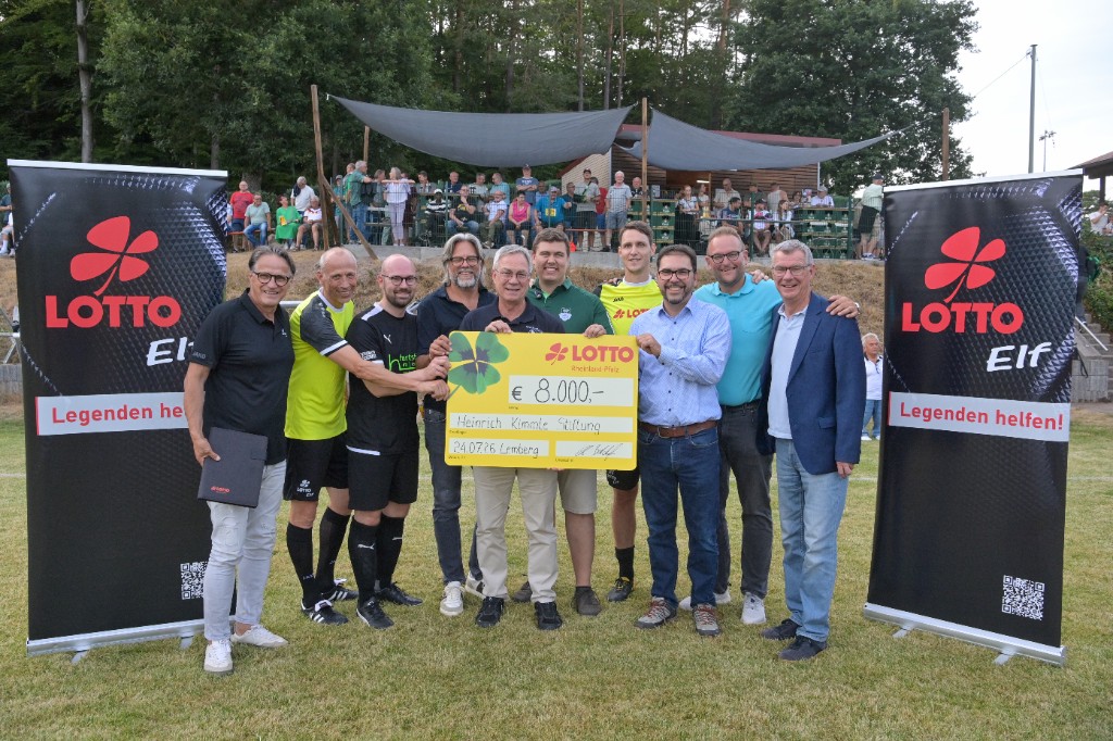 Lotto-Elf in Lemberg – Spendenübergabe an die Heinrich Kimmle Stiftung